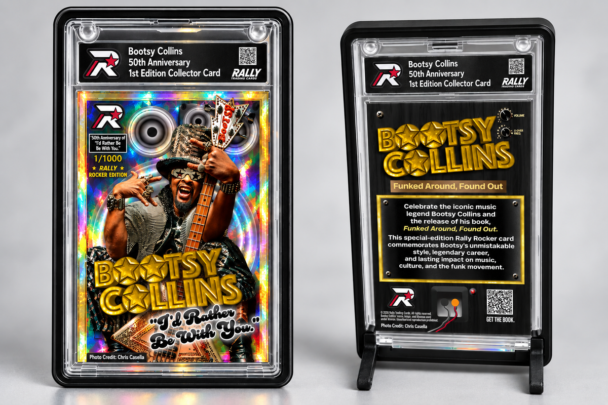Bootsy Collins 50th Anniversary Rally Rocker 1st Edition Collector Card